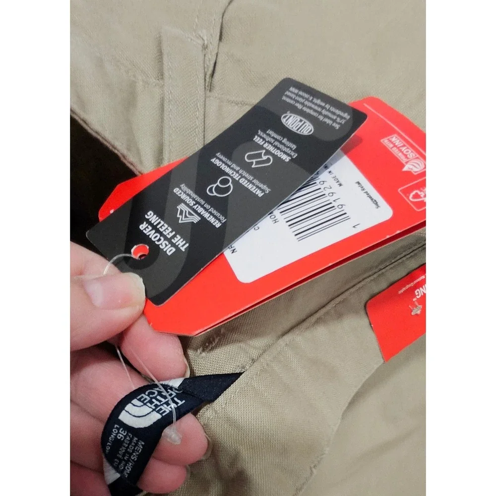 The North Face Motion Pants Men 36 X 33 NEW Standard Fit Stretch Khaki Beige